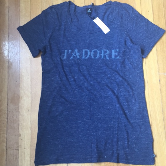 NWT 100% heather skin jersey J'Adore t-shirt - Picture 1 of 4
